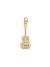 Gold Glittering Guitar Charm