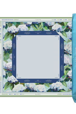Mahjong Mat - Coastal Hydrangea by Kim Hovell