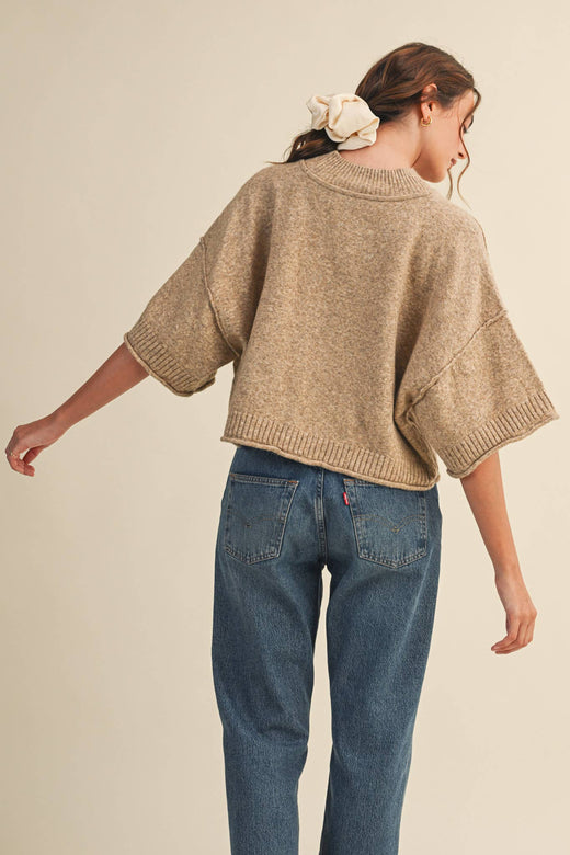 Marled Knit Sweater