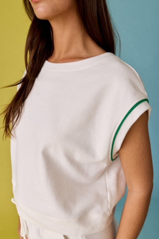 Contrast Trim Top and Short Set