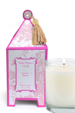 Velvet Orchid  Classic Pagoda Box  Candle