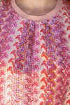 Vertical Stripe Sequins Top