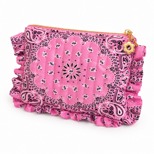 Bandana Ruffle Everything Pouch