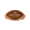 Elva Croc Embossed Faux Suede Clutch