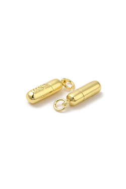Gold Chill Pill Charm