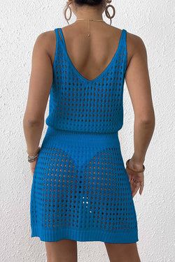 Knit Waist Beach Cover Up