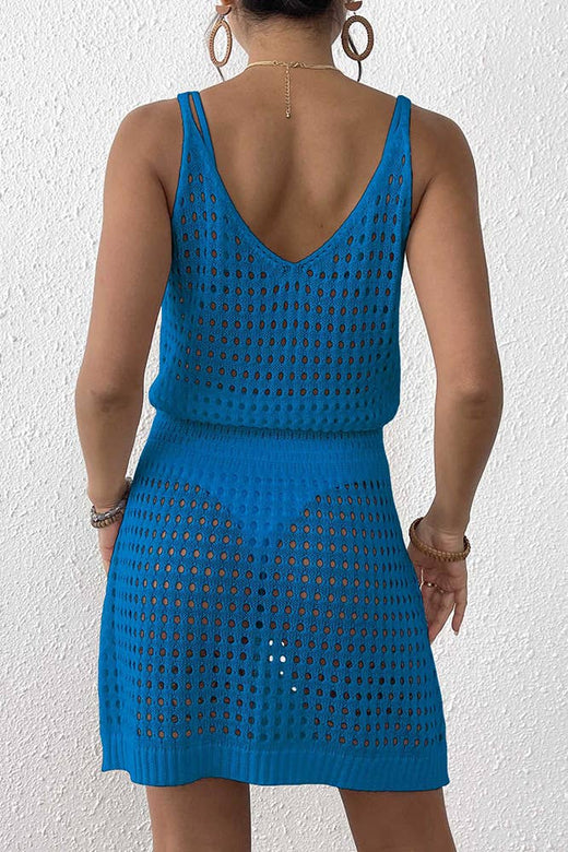 Knit Waist Beach Cover Up