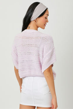 Melange Relaxed Pullover Sweater