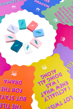 Mahjong Scalloped Shuffle Card