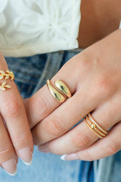 Delicate Layered Adjustable Ring