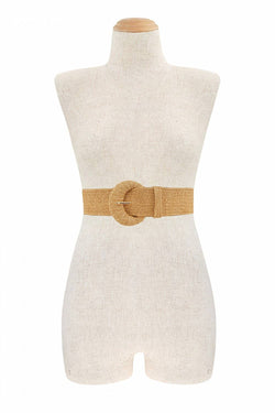 Straw Wrapped Woven Belt