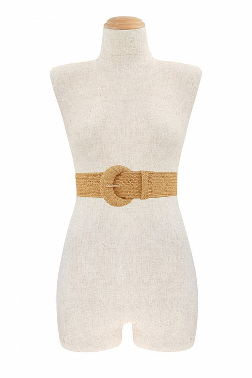 Straw Wrapped Woven Belt