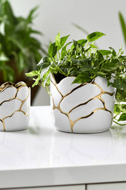 Resin Embossed Clouds Planters