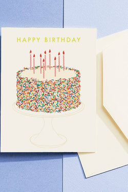 Sprinkle Cake Birthday Card