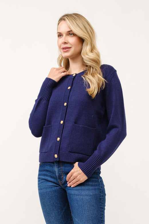 Gold Button Cardigan
