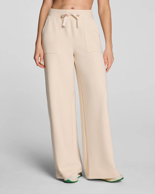 Spanx, Air Essentials French Ribbed  Wide Leg Pants