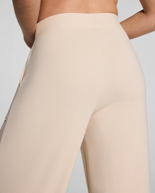 Spanx, Air Essentials French Ribbed  Wide Leg Pants
