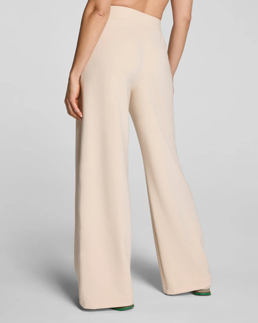 Spanx, Air Essentials French Ribbed  Wide Leg Pants