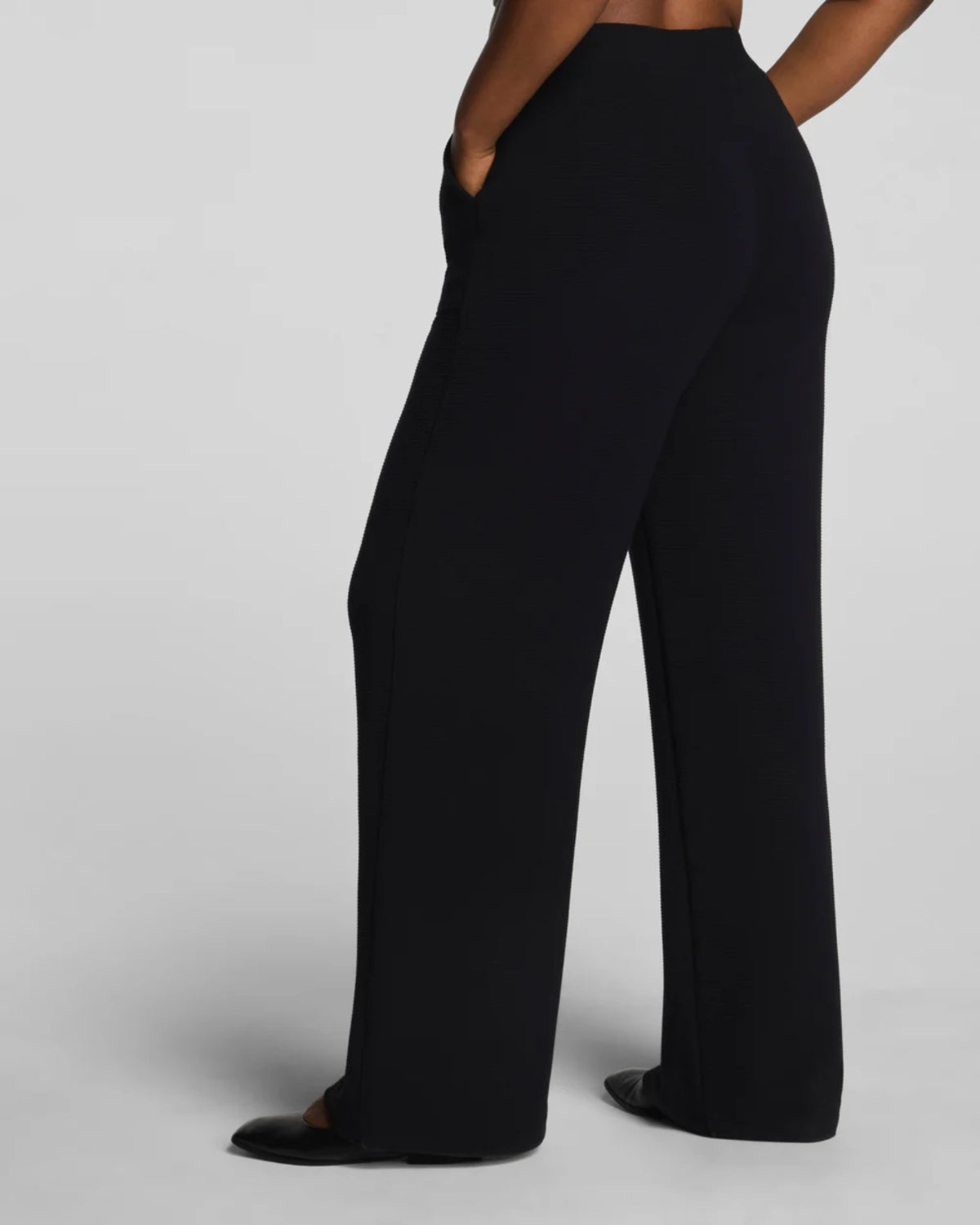 Spanx, Air Essentials French Ribbed  Wide Leg Pants