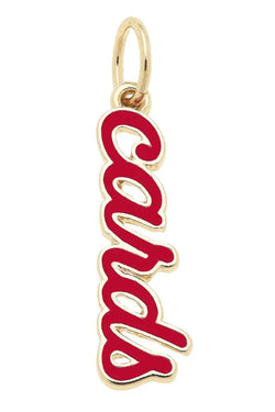 Louisville Cardinals Enamel Script Charm