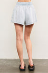 Chambray Tie Front Shorts