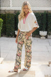 Fall Floral Print Pants