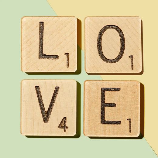 Love Scrabble Tiles | Set of 4 Coasters