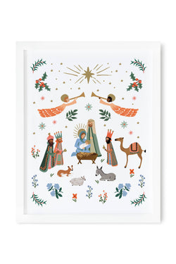 Nativity Scene Art Print (8x10)