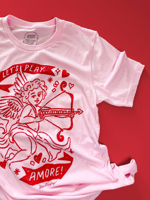 Cupid Loves Mahjong Tee