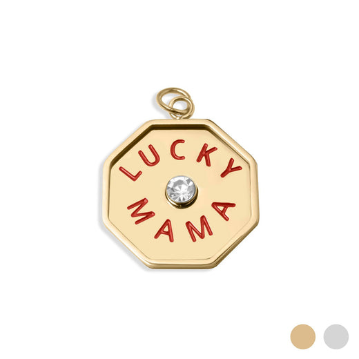 Lucky Mama Charm, 18K Gold PVD Stainless Steel