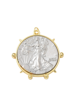 Gold Voyage Liberty Charm