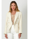 Tweed Fringe Edge Blazer