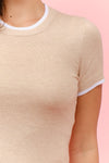 Color Contrast Knit Top
