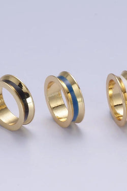 Charm Bar - 14K GF Rondelle Spacer Beads