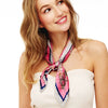Chain Printed Pleated Silky Scarf