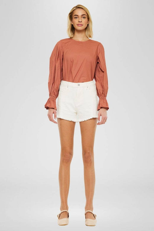White Jean Short
