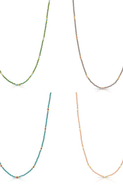 Miyuki Delica Stone Necklace