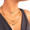 18K GP Paperclip Chain Necklace