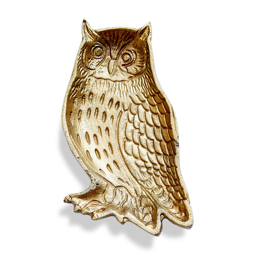 Owl Cast Aluminum Trinket Dish