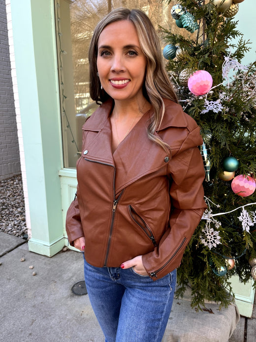 Spanx Fleece & Faux Leather Long Wrap Jacket – Lulubelles Boutique