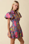 Remi Floral Balloon Sleeve Dress