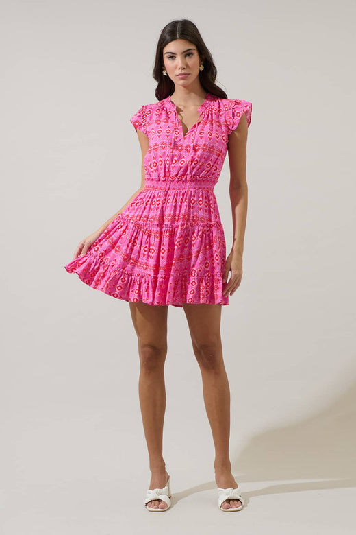 Mirany Ikat Mini Dress