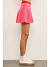 Striped Flare Sweater Skort