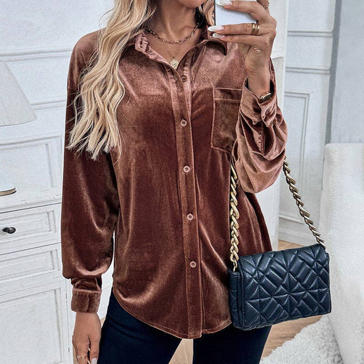 Velvet Cardigan Top