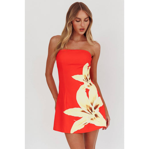 VIBRANT FLORAL MINI DRESS