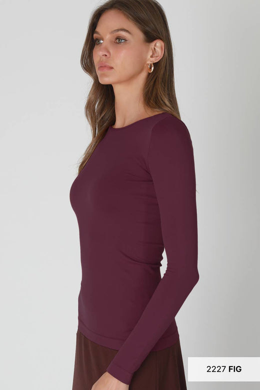 Nikibiki Long Sleeve Crew Neck Top