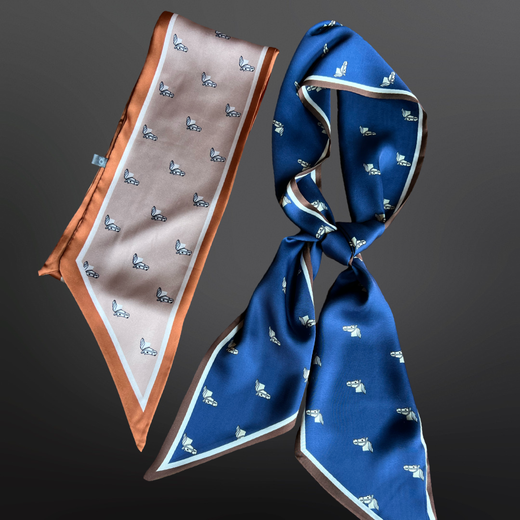 Equestrian Western Horse Twilly Satin Scarf