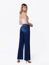 High Rise  Dark Wide Leg JeansI