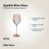 Sparkle  Wine Glass, 22 Oz