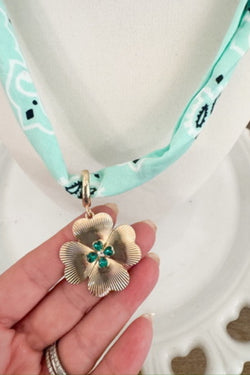Feeling Luck Scarf Charm Necklace
